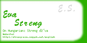 eva streng business card